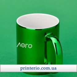 Чашка для сублімації Sublime металізована з логотипом 330 мл